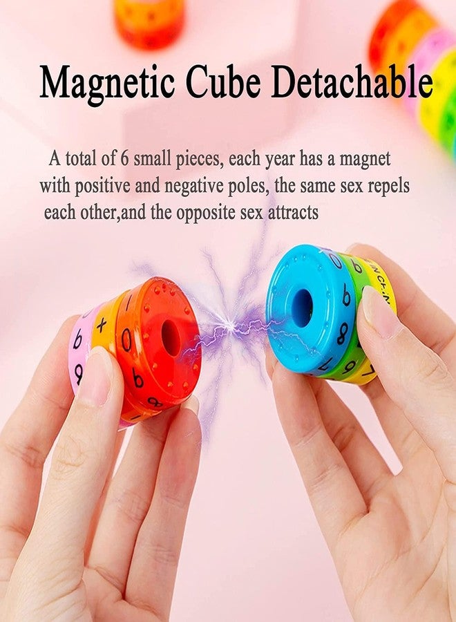 ADKD Magnetic Calculator,Magnetic Arithmetic Learning Toy,Cylinder Number and Symbol Toys Intelligence Brain Developing Toy for Kids-Multicolor (2 Math Roller) - Image 4